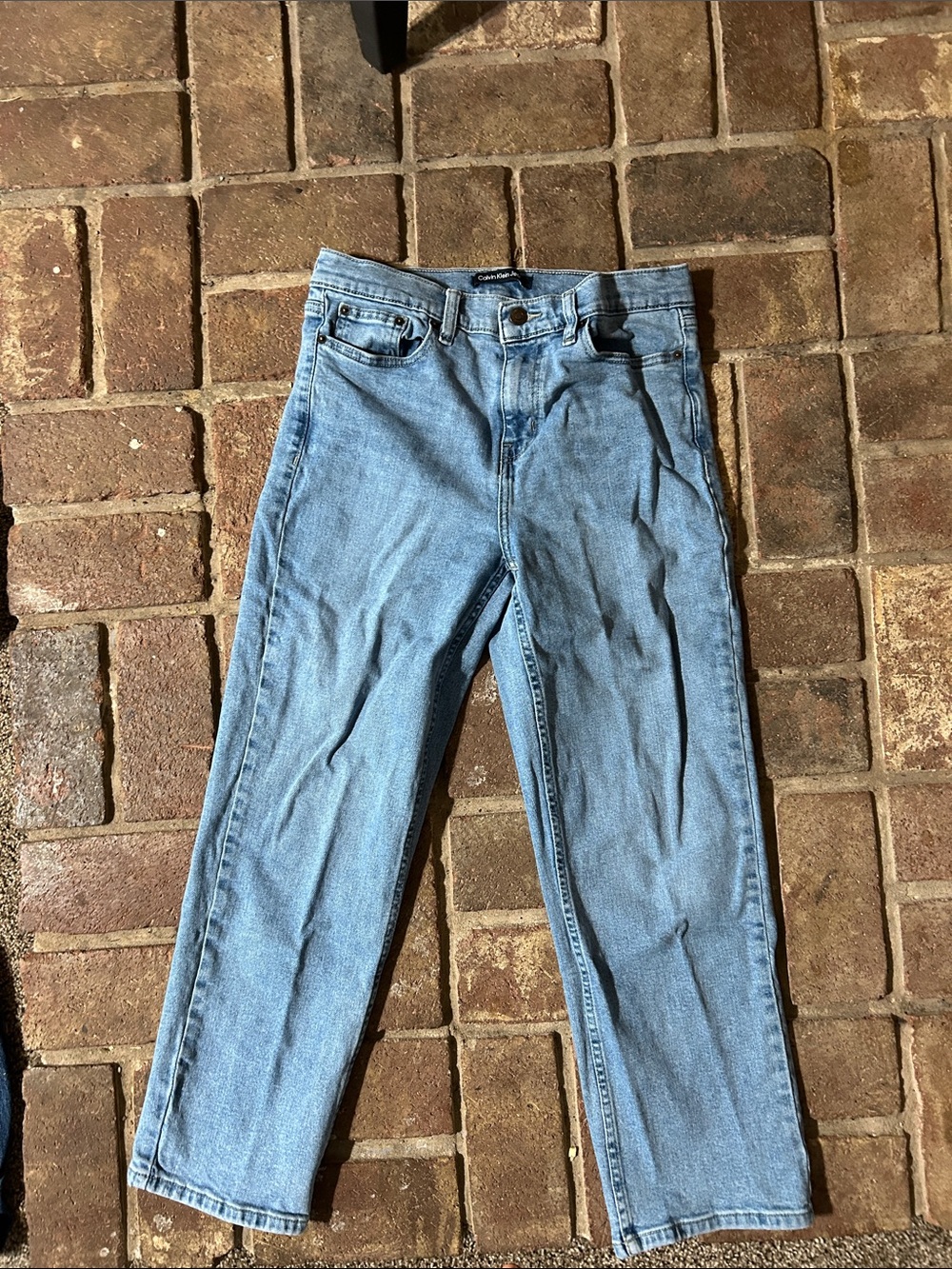 Calvin Klein Jeans Light Blue Straight Leg Men’s Jeans